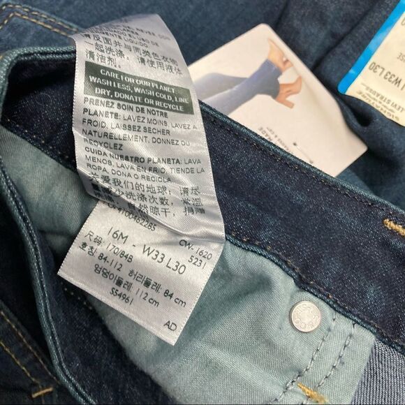 LEVI STRAUSS Signature Mid Rise Slim‎ Jeans Blue Size 16 M 33/30 New With Tags - Picture 10 of 11